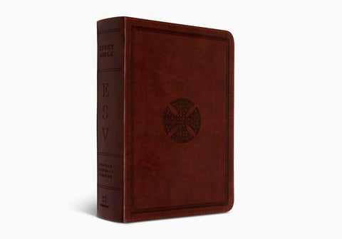 ESV - STUDY BIBLE PERSONAL BROWN MOSAIC CROSS