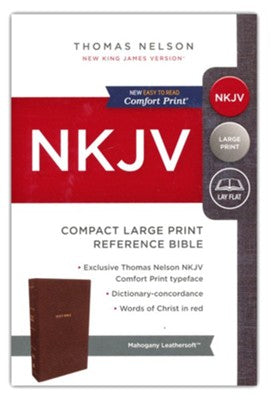 NKJV - LP COMPACT REF MAHOGANY LEATHERSOFT
