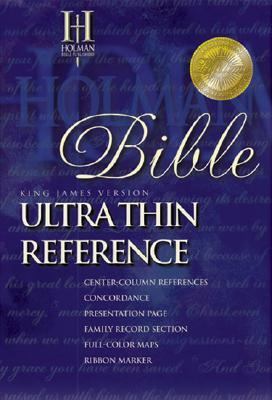 KJV ULTRA THIN REFERENCE BIBLE - BURGUNDY