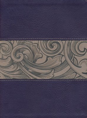 NKJV - HOLMAN STUDY COLOUR EGGPLANT/TAN