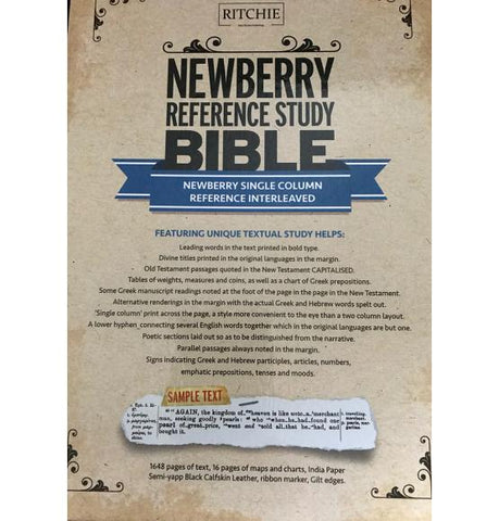 NEWBERRY SINGLE COL. INTERLEAVED