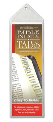 BIBLE TABS GOLD W/BLACK