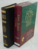 KJV STUDY BIBLE- BURGUNDY- GL GOLD GILDED