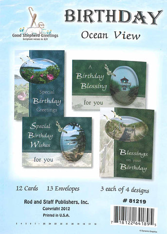 BOXED CARD - BIRTHDAY - OCEAN VIEW