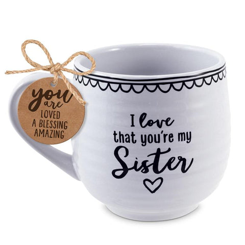 MUG - SISTER - WHITE - 18OZ