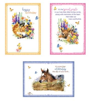 BOXED CARDS - BD - BIRTHDAY BLOOMS