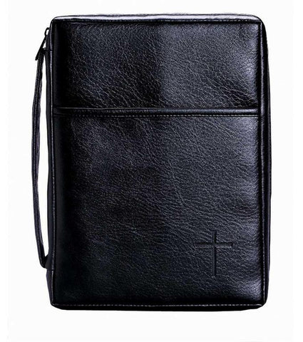 BIBLE CASE - BLACK W/HANDLE SM