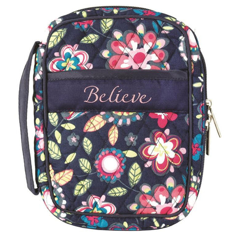 BIBLE CASE - QUILTED - BELIEVE COMPACT