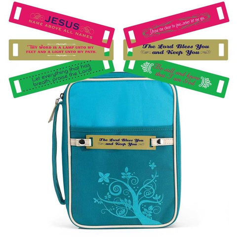 BIBLE CASE - TURQUOISE - CHANGEABLE TAG - MD