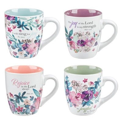 MUG - SET OF 4 REJOICE