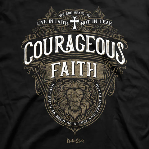 TSHIRT - COURAGEOUS FAITH - 2XL