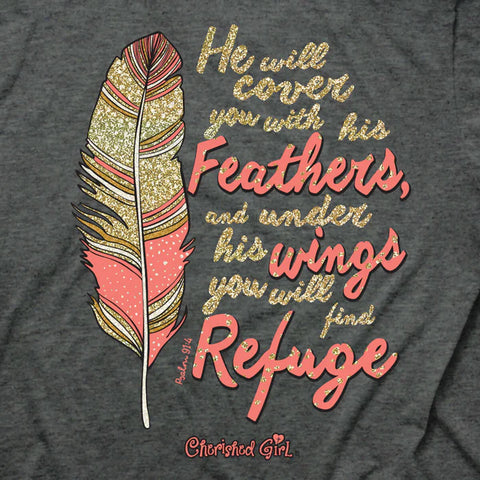 TSHIRT - CHERISHED FEATHERS - 2XL