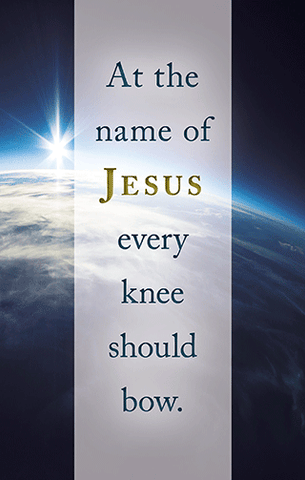 TRACT - AT THE NAME OF JESUS