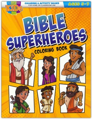 BIBLE SUPERHEROES COLOURING & ACTIVITY 5-7