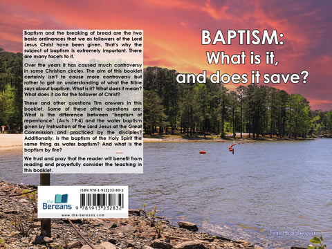 BAPTISM: WHAT IS IT?