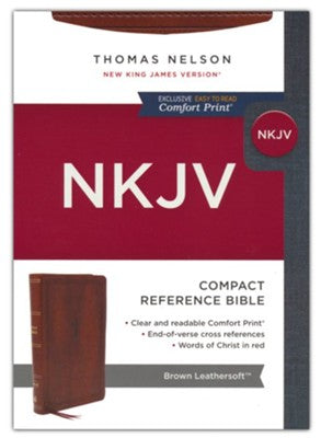 NKJV - LP COMPACT REF BROWN LEATHERSOFT
