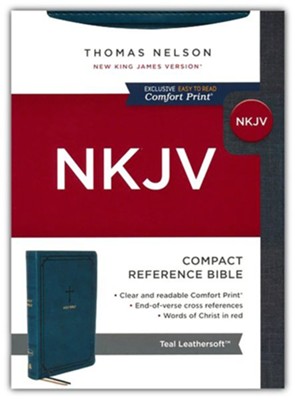 NKJV - LP COMPACT REF TEAL LEATHERSOFT