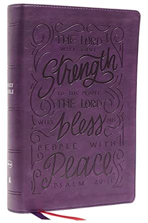 NKJV - GP CENTRE COLUMN VERSE ART PURPLE