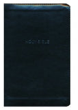 NKJV -  COMPACT THINLINE BLACK  LEATHERSOFT