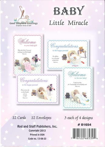 BOXED CARD - BABY - LITTLE MIRACLE