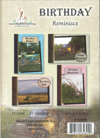 BOXED CARD - BIRTHDAY - REMINISCE