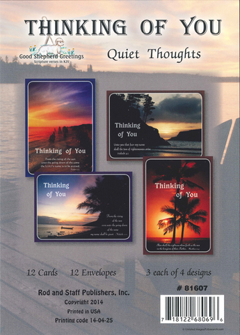 BOXED CARD - THINKING OF YOU - QUIET THOUGHTS