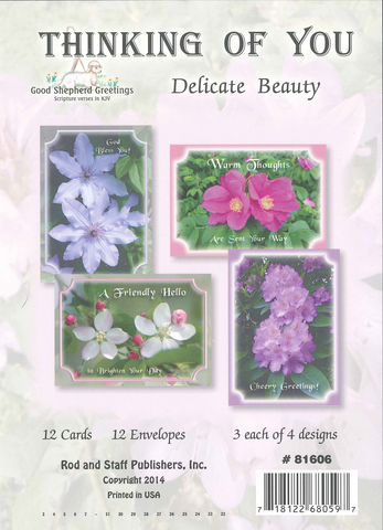 BOXED CARD - THINKING OF YOU - DELICATE BEAUTY