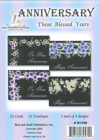 BOXED CARD - ANNIVERSARY - THESE BLESSED YEARS