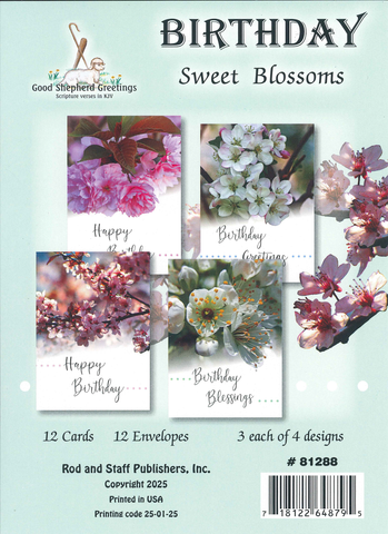 BOXED CARD - BIRTHDAY - SWEET BLOSSOMS