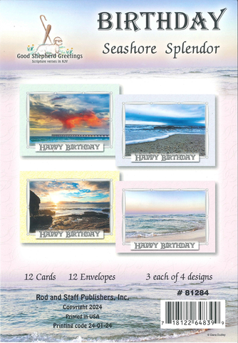 BOXED CARD - BIRTHDAY - SEASHORE SPLENDOR