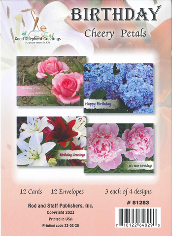 BOXED CARD - BIRTHDAY - CHEERY PETAL