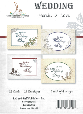 BOXED CARD - WEDDING - HEREIN IS LOVE