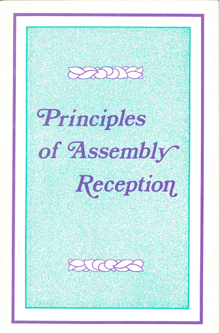 PRINCIPLES OF ASSEMBLY RECEPTION - R.K. CAMPBELL