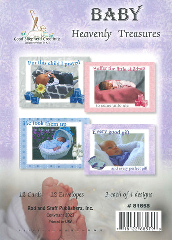 BOXED CARD - BABY - HEAVENLY TREASURE