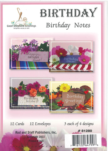 BOXED CARD - BIRTHDAY - BIRTHDAY NOTES