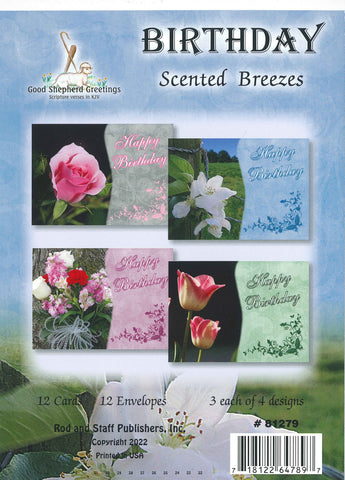 BOXED CARD - BIRTHDAY - SCENTED BREEZES