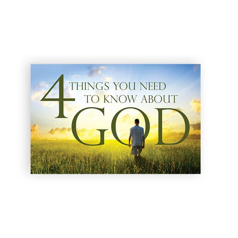TRACT -4 THINGS YOU NEED TO KNOW ABOUT GOD PK/50