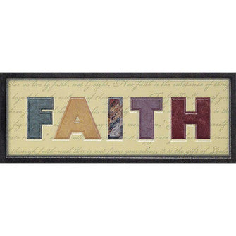 WALL PLAQUE -MDF FAITH