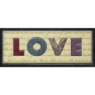 WALL PLAQUE -MDF LOVE
