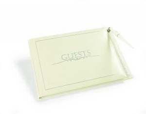 GUEST BOOK - IVORY WITH PEN