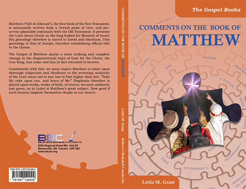COMMENTS ON THE BOOK OF MATTHEW -L.M. GRANT