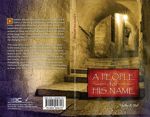 A PEOPLE FOR HIS NAME, HADLEY HALL- Paperback
