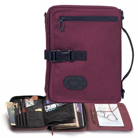 BIBLE CASE - ORGANIZER/BURG/Lg