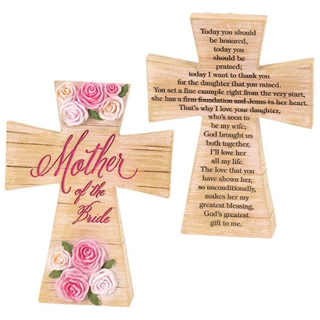 MOTHER OF THE BRIDE - RESIN CROSS