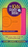 KJV KIDS STUDY BIBLE ORGANGE/PINK
