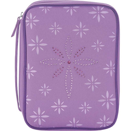 BIBLE CASE - PURPLE BEDAZZLED MD