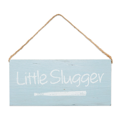 LITTLE SLUGGER WOODEN SIGN