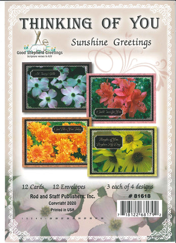 BOXED CARD - THINKING OF YOU - SUNSHINE GREETINGS