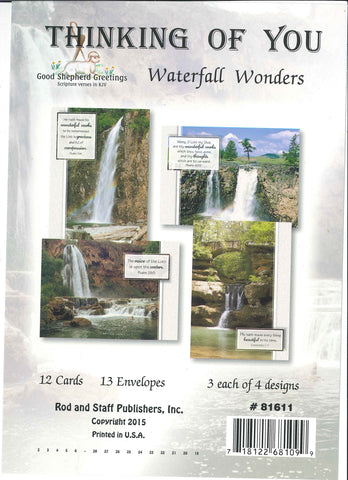 BOXED CARD - THINKING OF YOU - WATERFALL WONDERS
