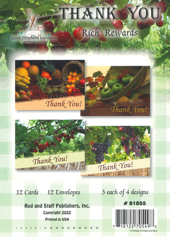 BOXED CARD - THANK YOU - RICH REWARDS